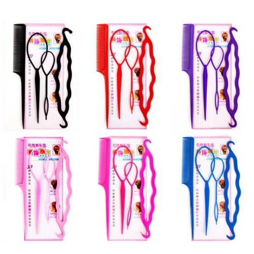 Four-Piece Set Updo Set Tress Device Updo Tools Hair Hair Puller Pin Double Hook Hair Curler