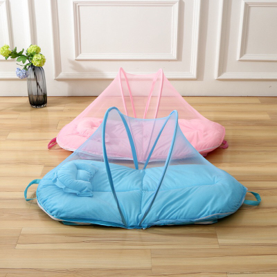 Baby Crib Mosquito Net Baby Mongolian Bag Anti-Mosquito Complete-Type Foldable Infant Newborn Children's Bed Bottomless