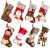 Large Christmas Stockings Decorations Christmas Old Man Snowman Elk Christmas Bag Candy Socks Christmas Stockings Gift Bag