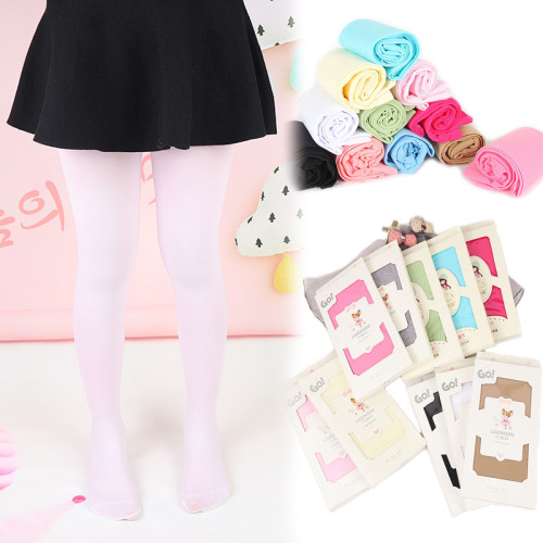 liuzhishu children‘s velvet pantyhose spring and summer thin not easy to pill not easy to snagging dance pants leggings
