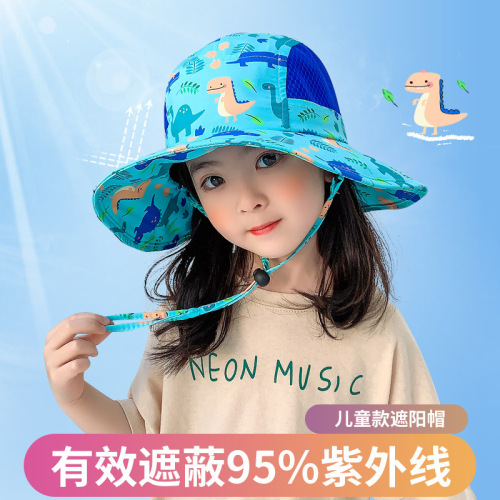 children‘s Sun Hat Uv Protection Sun Hat Boys Beach Fisherman Baby Summer Girls Outdoor Sun Hat