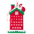 Christmas Countdown Calendar Pendant Cartoon Old Man Tree-Shaped Christmas Stockings Calendar Felt Calendar Decorations