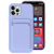 Cross-Border Applicable Apple 11 Card Integrated Card Holder 12 Phone Case All-Inclusive Iphone13 Liquid Silicone Protective Case