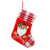 New Medium Christmas Stockings Christmas Red Socks Pendant Ornament Candy Bag with Word Plate Gift Bag Gift Bag Supplies