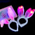 Night Market Children's Luminous Toys Flash Headwear Garland Cat Ears Rabbit Ears Hair Hoop Push Scan Code Small Gift