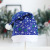 New Colorful Snowflake Christmas Hat Brushed Cloth Flannel Blue Santa Claus Hat Holiday Decoration Party Headdress