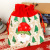Christmas Gift Bag New Linen Cartoon Christmas Candy Bag Tote Bag Santa Claus Gift Bag