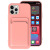 Cross-Border Applicable Apple 11 Card Integrated Card Holder 12 Phone Case All-Inclusive Iphone13 Liquid Silicone Protective Case