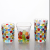 Glass Whiskey Cup High-Looking Water Cup Painted Water Cup Colored Striped Glass Woven Cup