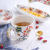 High Temperature in-Glaze Decoration Afternoon Tea Ceramic Tableware Food Tray Rice Bowl Soup Plate Shallow Plate Teapot Cup