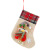 New Christmas Little Socks Small Christmas Stockings Linen Cartoon Socks Decorative Candy Bag Gift Bag with Bell Gift Bag