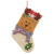 New Linen Large Cartoon Christmas Stockings Christmas Gift Bag Decorative Gift Bag Gift Bag Pendant Candy Bag