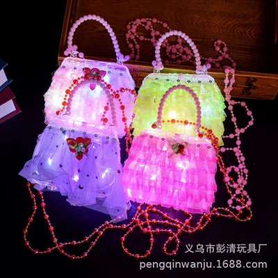 Factory Direct Supply Luminous Handbag Children Play House Toy Creative Handmade Stall Night Market Square Hot Sale
