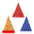 New Colorful Snowflake Christmas Hat Brushed Cloth Flannel Blue Santa Claus Hat Holiday Decoration Party Headdress