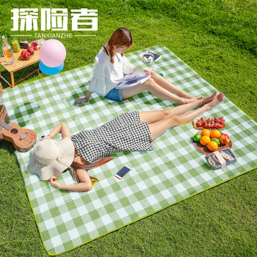 explorer outdoor spring outing mat brushed moisture-proof mat internet celebrity ins wind picnic floor mat lawn camping picnic mat