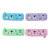 Series Silica Gel Plate Candy Color Zipper Silicone Pencil Case Rectangular Stationery Storage Bag Stationery Box