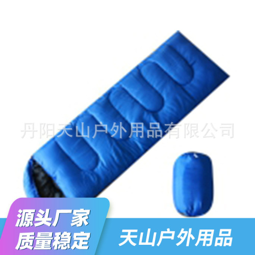 factory spot direct sales 0.7kg summer portable satchel type adult monochrome envelope hooded sleeping bag
