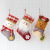 New Linen Large Cartoon Christmas Stockings Christmas Gift Bag Decorative Gift Bag Gift Bag Pendant Candy Bag