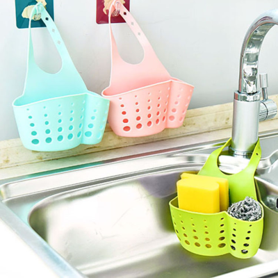 Adjustable Button Type Sink Hanging Storage Basket Foreign Trade Exclusive
