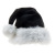 New Black Plush Christmas Hat Thickened Fleece Big Ball Christmas Halloween Party Hat