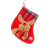 Christmas Little Socks Gift Bag Plaid Flannelette Stereo Head Christmas Stockings Christmas Decorations Christmas Tree Pendant