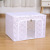 PVC Waterproof Clothes Storage Box Nylon Quilt Storage Bag Foldable 66L Steel Frame Storage Box