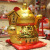 Le Meow Alluvial Gold 10-Inch Ceramic Electric Waving Hand Cat Home Living Room Decorations Opening Creative Gift Lucky Cat