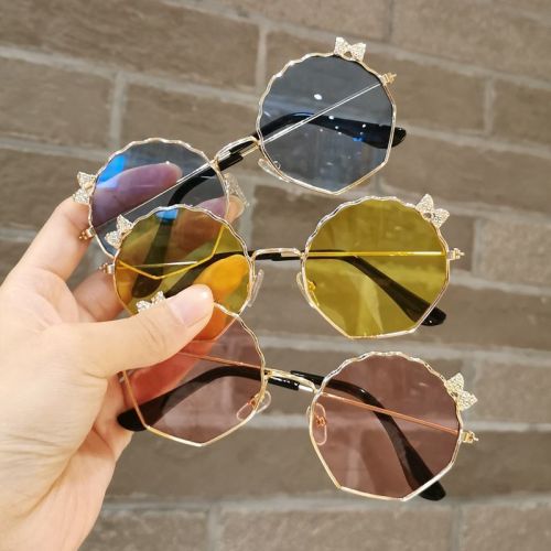 2022 korean new children‘s glasses sunshade cute sun protection decorative sunglasses sunglasses baby boys and girls