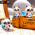 New Cartoon Three-Dimensional Panda Pier Pendant Trendy Exquisite Keychain Car Couple School Bag Pendant Wholesale