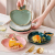 Creative Gold Drawing Ceramic Plate Fruit Salad Plate Breakfast Plate