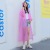 Wholesale Non-Disposable Raincoat Fashion Eva Adult Children Outdoor Travel Portable One Candy Color Raincoat