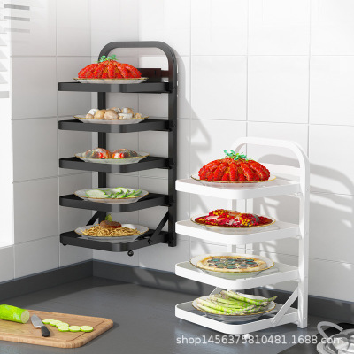 Kitchen Multi-Functional Side Dish Plate Dish Multi-Layer Organizer Plate Domestic Hot Pot Dish Tray Dish Gadget Shelves