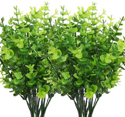 Eucalyptus Leaf Simulation Beam Greenery and Fake Flowers Decorative round Leaf Plastic Plant Wall Pointed Leaf Money Leaf