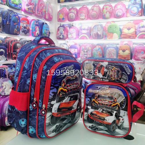 school bag backpack cartoon bag backpack 3d bag children bag student bag gift bag trolley school bag