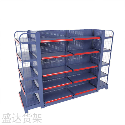 Convenience Store Display Rack Double-Sided Wire-Wrap Board Stationery Store Shelf Supermarket Shelf