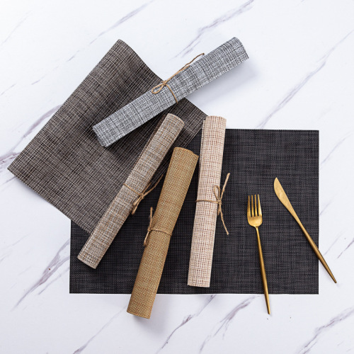 placemat pvc japanese and european style table mat non-slip waterproof wash-free and environmentally friendly heat proof mat western-style placemat placemat bowl coaster cup coaster