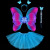 Children's Performance Clothing Show Dress up Props Light-Emitting Butterfly Wings Fairy Wings Angel Butterfly Wings