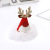 Rfj11 Christmas Barrettes Pleated Gauze + Non-Woven Snowflake Beard Deer Hat Decorative Hairpins for Christmas Barrettes