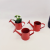 Spot Red Mini Iron Bucket Pastoral Iron Succulent Flower Pot Creative Water Bottle Bucket Flower Pot Succulent Pot