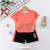 Children's Short-Sleeved Suit Running Sportswear Casual Quick Drying Clothes Boys and Girls Summer New T-shirt Shorts Two-Piece Set