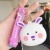 Creative Colorful Rat Killer Pioneer Decompression Coin Purse Keychain Pendant Silicone Bag Hanging Ornament Keychain Small Gift