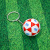 Football Key Ring Pendant Souvenir Fans Small Gift Bag Spherical Hanging Ornament Keychain School Activity Gift