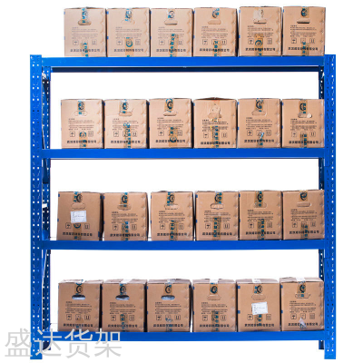 Light Warehouse Shelf Multi-Layer Combined Storage Rack Household Warehouse Iron Rack Medium Storage Shelf