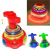 Colorful Music Light-Emitting Gyro Stall Hot Sale Children's Rotary Table Flash Electric Toy Magic Imitation Wooden Top