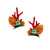 Rfj10 Santa Claus Snowman Deer Christmas Tree Accessories Ears Flocking Antlers Hairpin Variety Bobby Pin