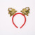 Rl542 Flip Sequined Christmas Tree Headband Gold and Colorful Snowflake Word Plate Christmas Headband Christmas Ornaments