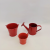 Spot Red Mini Iron Bucket Pastoral Iron Succulent Flower Pot Creative Water Bottle Bucket Flower Pot Succulent Pot