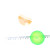 Flash Luminous Ball Elastic Ball Luminous Massage Ball Thorn Ball Luminous Toy 6. 5cm