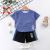 Children's Short-Sleeved Suit Running Sportswear Casual Quick Drying Clothes Boys and Girls Summer New T-shirt Shorts Two-Piece Set