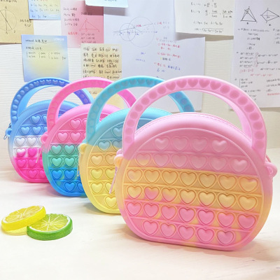 Factory Direct Sales 2022 New Pop It Deratization Pioneer Coin Purse Children's Silicone Bag Toy Crossbody Bag